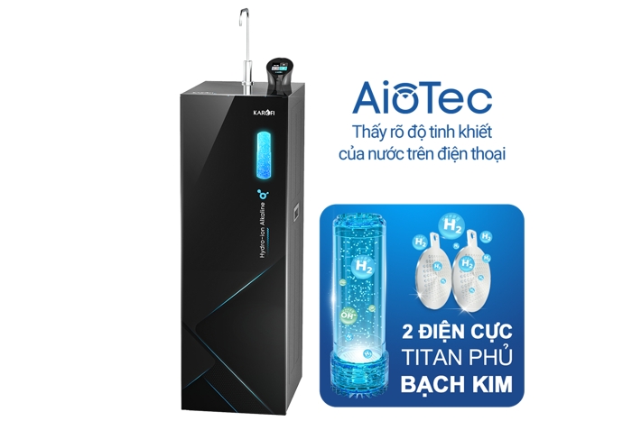 Máy lọc nước RO Hydro-ion kiềm Karofi KAE-S68 12 lõi